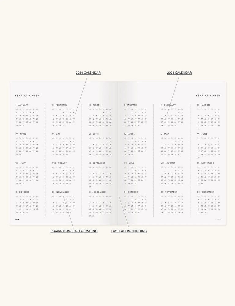
                  
                    Bespoke Letterpress 2024 Vertical Appointment Diary
                  
                